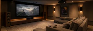 Sala-de-cinema-residencial-com-tratamento-acustico-tela-ampla-iluminacao-cenica-e-sofa-modular-confortavel.